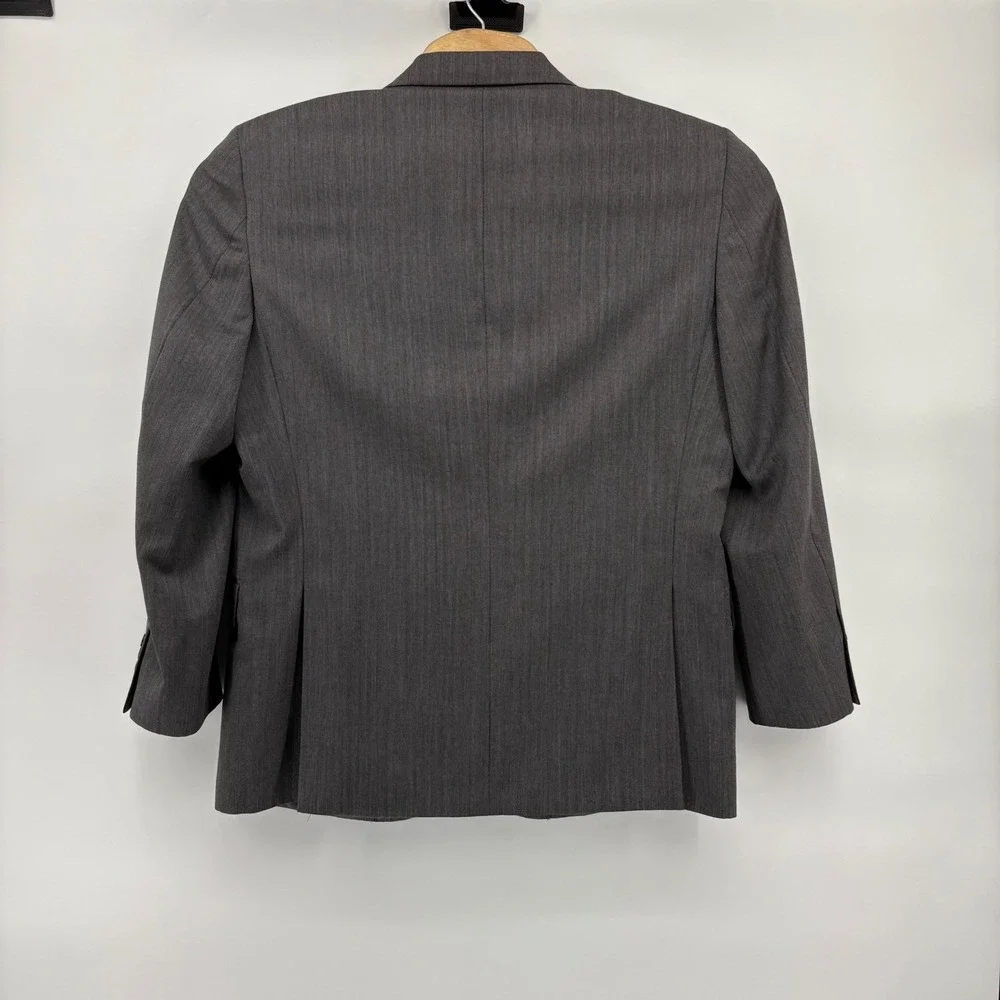 Jos A Bank Signature Collection Men's Gray 100% Wool Tailored Fit Blazer‎ 42R